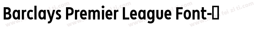 Barclays Premier League Font字体转换